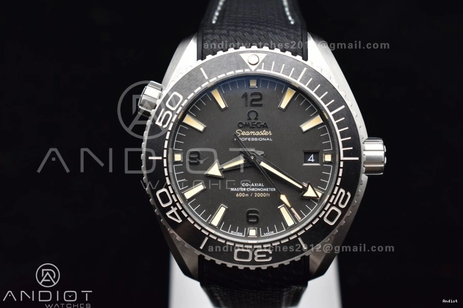 Rubber A8900 Planet Black Edition Ocean on VSF Strap 1:1 Best Clone Dial Super Bezel Gray SS 43.5mm Gray 0103